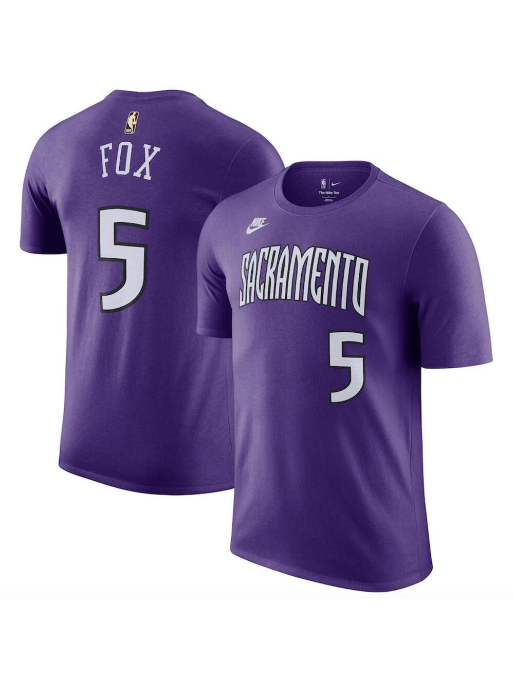(C285) Nike NBA Sacramento Kings De'Aaron Fox Purple Edition Youth T-Shirt